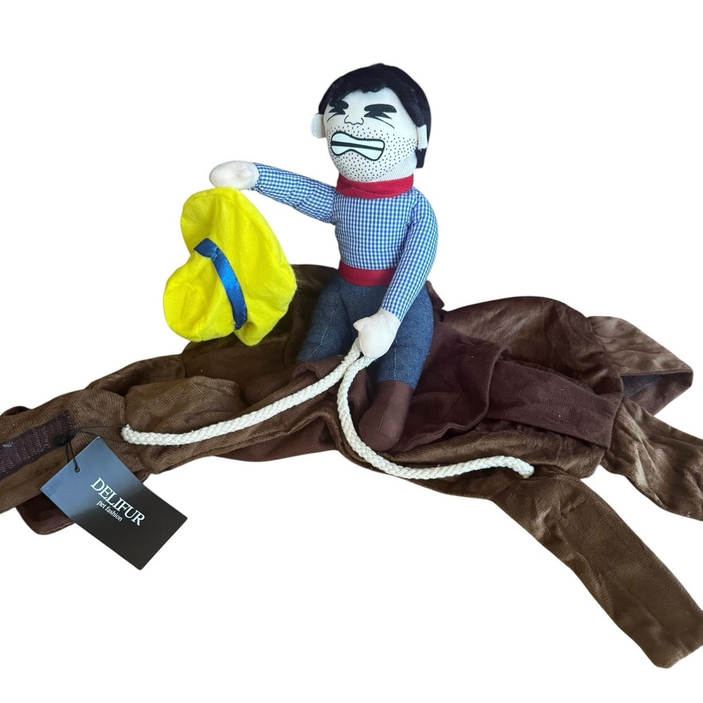 Delifur Dog Costume Cowboy Western Halloween Funny